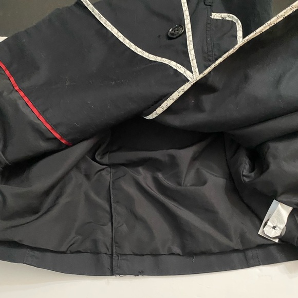 Merona Black & White All Weather Trench Coat with pockets women’s size SP - Picture 12 of 14